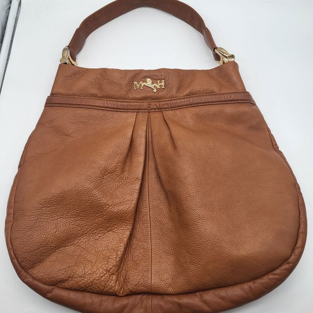 Mario Hernandez Columbian Brown Leather Hobo Shoulder Bag Purse HTF *READ Flaws